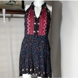 mi ami paisley summer casual boho coastal xxs rayon mini dress miami